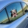 3D Dog Crack Sticker PVC Plastic Sticker Car Window Decal Laptop Funny Decals