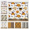 Halloween Pumpkin Digital Printing Curtains Blackout Curtain Punching Modern Minimalist Style