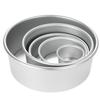 5pcs set Aluminum Alloy Round Cake Mould Chiffon Cake Baking Pan Pudding Cheesecake Mold Set with Removable Bottom