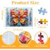 1000 Piece Puzzle for Adults Butterfly Noctilucous Jigsaw Puzzles - Challenging 3D Puzzles Stunning Flower Art Wall Decor, Gift for Adult Puzzle