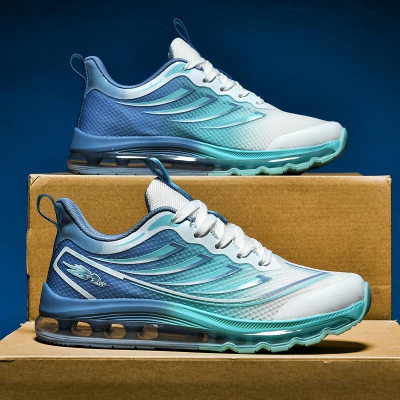 Men's Flat Comfort Shoes Outdoor Sports Full Palm Air Cushion Shoes Wider Casual Shoes