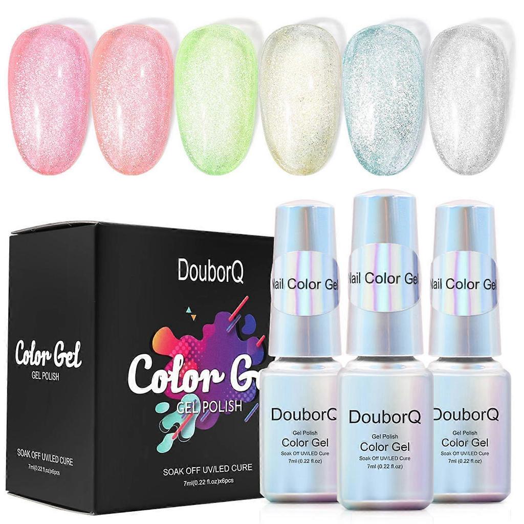 7ml* 6 Colors Cat Eye Nail Polish Painting Varnish Easy To Use UV Gel Polish
