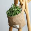 1pcs Cotton Linen Storage Basket Hanging Desktop Organizer for Cosmetics Keys & Sundries Home Storage Basket