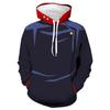 Felpa Sportiva da Uomo con Cappuccio Stampa Digitale 3D Moda Cartone Animato Animazione Felpa Casual