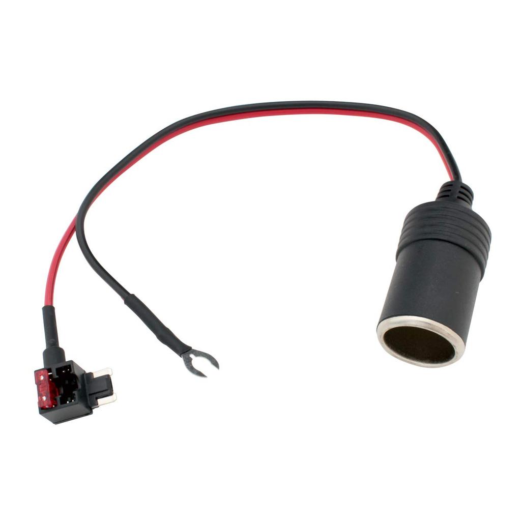 Kaito Denshi Cigarette Lighter Socket with 10A Fuse, Low Profile