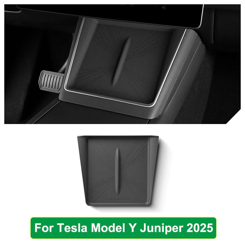 Wireless Charging Silicone Pad Anti-skid Pad For Tesla Model Y Juniper 2025 2026 Launch Car Central Control Interior Accessories