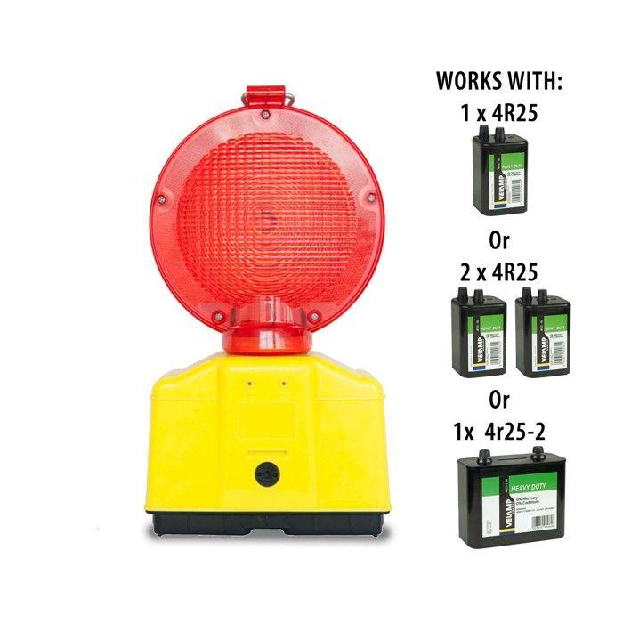 Lampe De Chantier - VELAMP - DOUBLE BLINK ROAD - LED - 4000 Lumens - Rouge