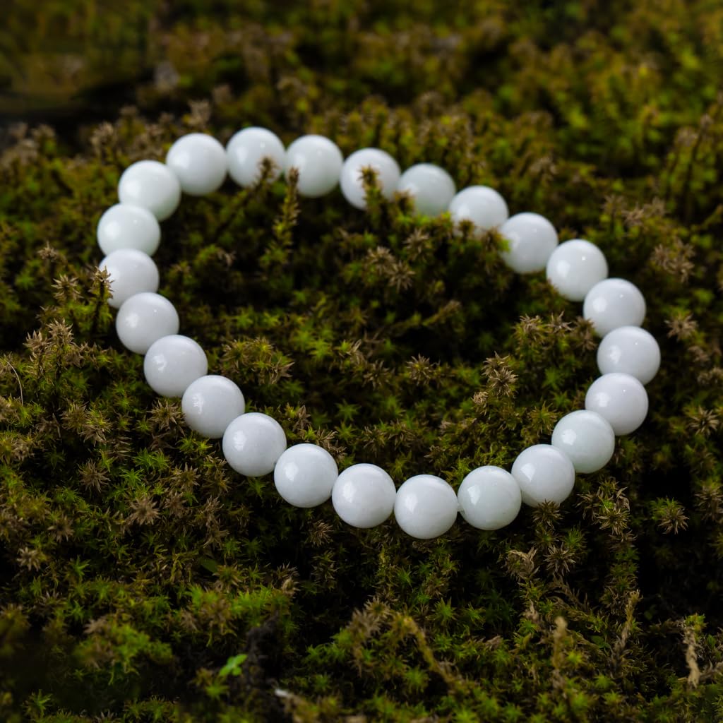 16cm Itoigawa Natural Jadeite Pale Japanese National Jomon Power Stone Jadeite Workshop Special Paulownia Wood Quality Guarantee ABR0876 (8mm beads,