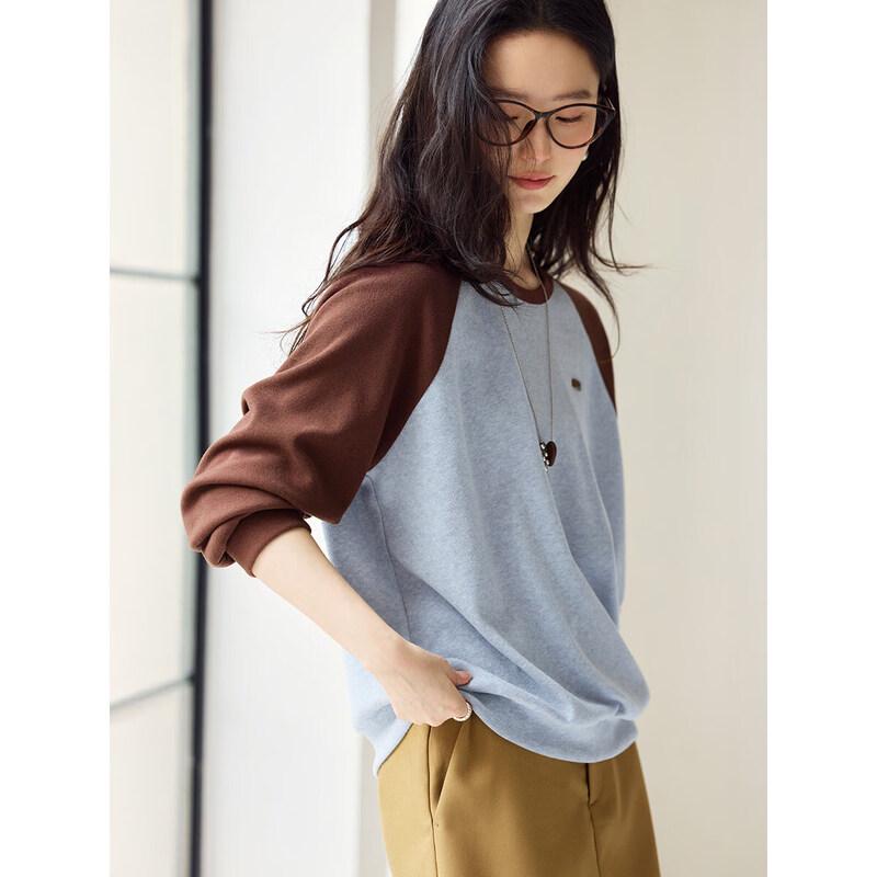 XWI Women s Contrast Raglan Sleeve Sweatshirt M