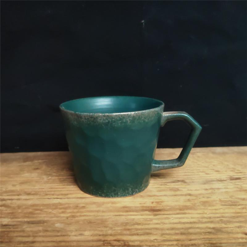 Japanese Coarse Pottery Coffee Cup Breakfast Creative Afternoon Cup Tea Old Retro Vintage Ceramic Cup