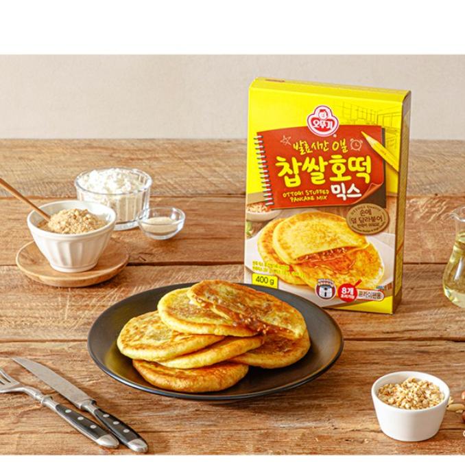 Ottogi Glutinous Rice Hotteok Mix 400g | Sweet Korean Pancake Mix