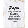 T-Shirt with Text 'Papa Du Bist Nicht Nur Der Hammer'[ Language, Black for Men Women Unisex All Season Funny T-Shirt, 180g