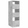 Wäscheschrank mit Stauraum Betonoptik 50 x 68 x 162 cm Spanplatte