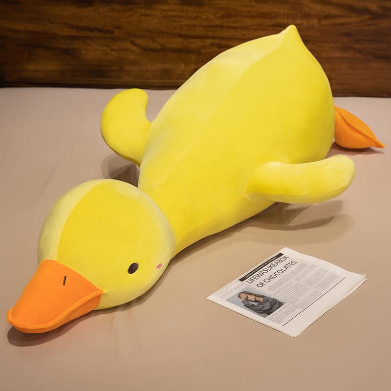 Giant Duck Plush Pillow Cute Duck Stuffed Toy High Quality Soft Sleeping Pillow Funny Sweet Gift for Friends