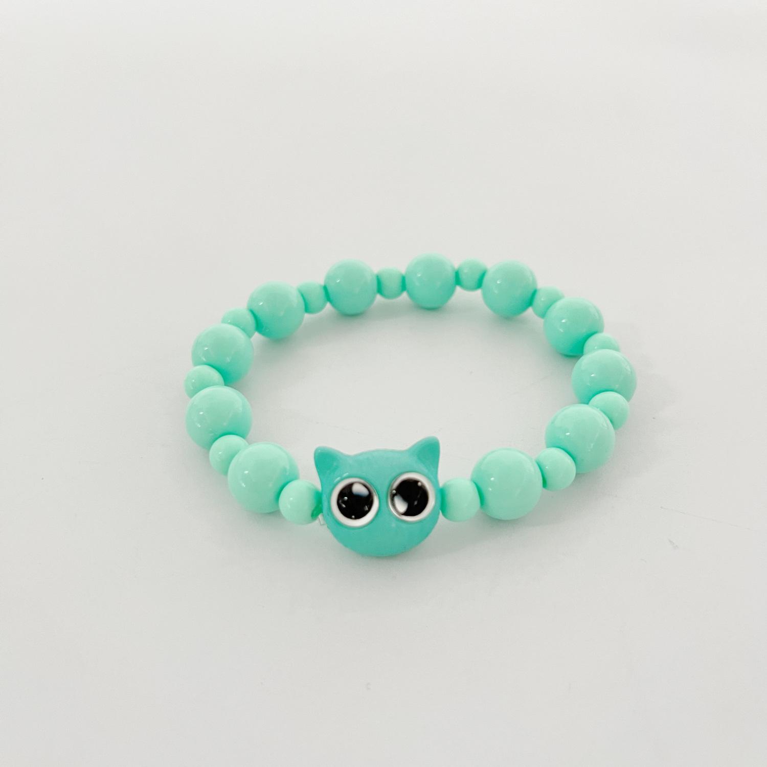 

JYL TS Bracelet Cat Beaded Cute Design Attracts Playfulness & Joy T117 темно-фиолетового