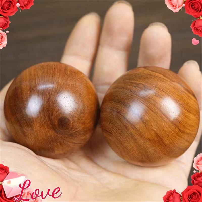 1/3pcs Pack Wooden Rolling Ball Set – Hand Massage & Exercise Balls, Stress Relief, Relaxation Gift