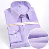 Men's Plaid Spread Collar Wrinkle-Free Long Sleeve Button-Down Shirt, 100% Cotton Regular Fit Business Casual Formal Office Wear