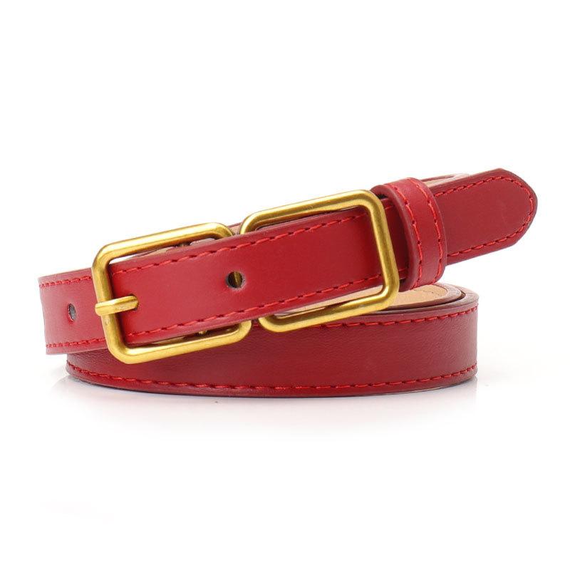 New Light Luxury Two-sided Button Women's Belt Fashionable Versatile Jeans Coat Decorative Belt Korean Style High-end Belt Women's Belt