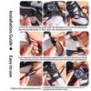 Automatic Shoelaces Swivel Buckle No Tie Laces Widened Flat for Sneakers Lazy Shoelace Fastening Accessory Adults Kids Unisex