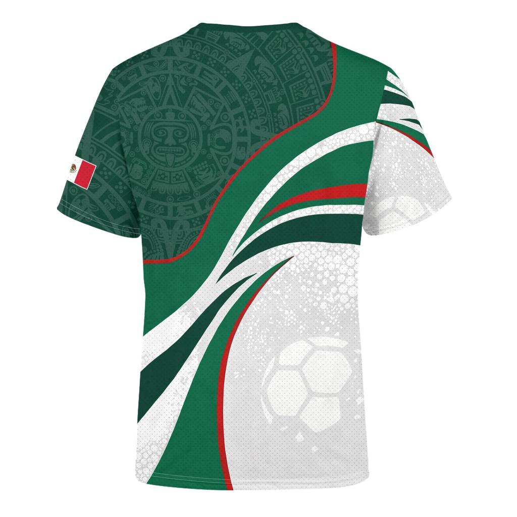 Unisex International Soccer Fan Retro Street Style Jersey Lightweight Breathable Fabric Crew Neck Short Sleeve Shirt for Outdoor Activities