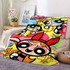 1pc Powerpuff Girls Flannel Throw Blanket - HD Printed Lightweight Soft Warm All-Season Blanket for Sofa, Bed, Travel040