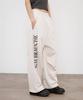 DEINET German Lettering Sweatpants In Ivory