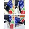 Used Saint Laurent | Rare Pattern [Appraised] Fragment Case | Geometric Pattern | Colorful | Coin Case | Card Case