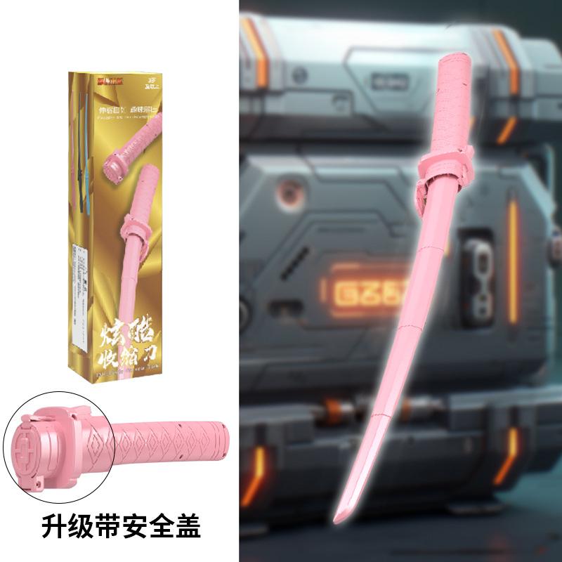 

3D гравитационный нож катана растягивающаяся Cos декомпрессия креативная выдвижная катана игрушка 3D печать гравитационный меч подарки для друга розовый
