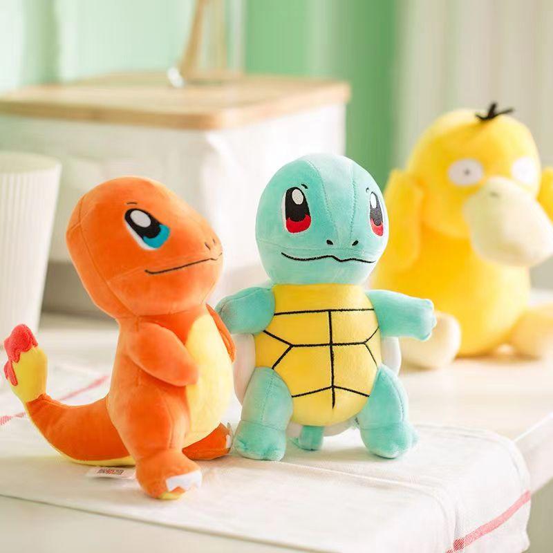 Anime Plush Toys Charmander Bulbasaur Squirtle Pikachu Plush Stuffed Animal Toy Doll Kids Gift