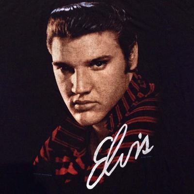 Vintage 90-es évek ELVIS PRESLEY póló NAGY/XL rock puha egytűs