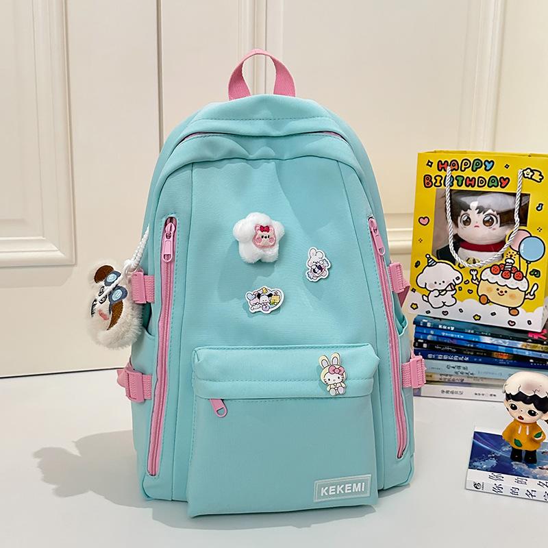 Japanese Backpack Women's New Fashionable Large-capacity Computer Backpack Simple and Versatile Junior High School Student Schoolbag