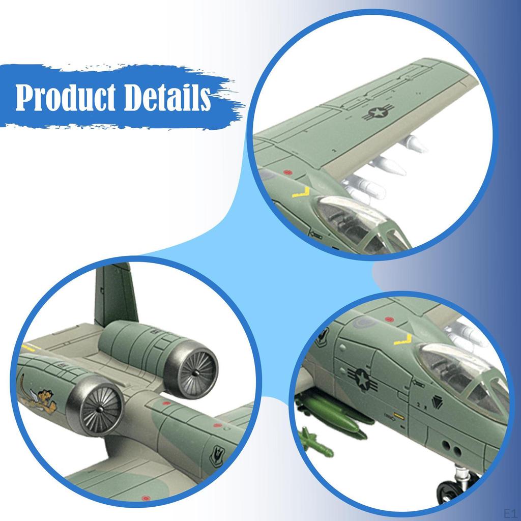 1/72 Airplane Model Kit Attacker Kids Toy Decoration Building Souvenir Assembly Collection