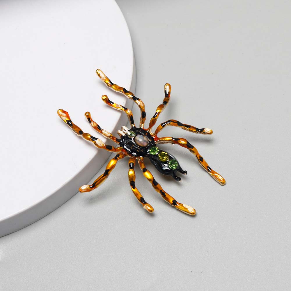 Bag Ornament Halloween Spider Brooch Clothes Backpack Poisonous Spider Brooches  Jeans