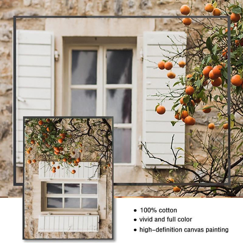 Italienische Stadt Zitrone Orange Ernte Poster und Drucke Zuhause Garten Pflanzen Leinwandmalerei Auto Fahrrad Innendekor Bild Wandkunst