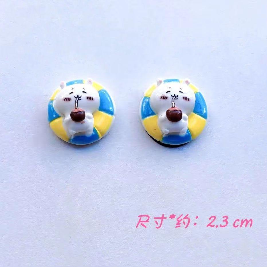 Cartoon Cute Chikawas Diy Glue Resin Jewelry Accessories Mobile Phone Case Key Hairpin Headband Accessories Hachiware USAGI