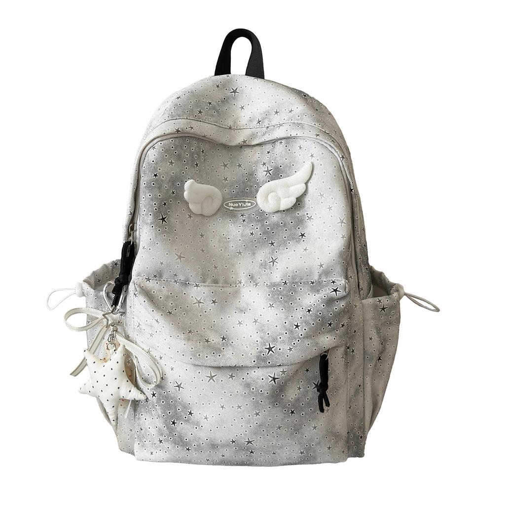 Schoolbag Fashion Colorful Tie-Dye Backpack Large Capacity Versatile Youth Campus Backpack Junior High School Student School Bag Wholesale