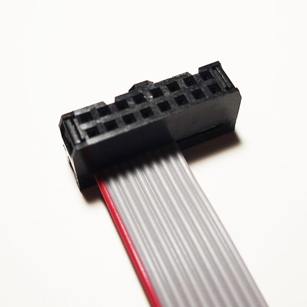 LAMBDA Eurorack Power Pin IDC for Modular Synths Cables, 10-16 Ribbon, 5-Pack (25cm)