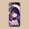 Game GI Raiden Shogun Matte TPU Mobile Phone Case for Huawei P60 P50 P40 P30 P20 P10 P9 P8 Pro Lite Plus Colorful Printing Cover