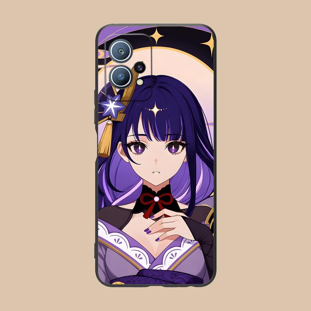 Game GI Raiden Shogun Matte TPU Mobile Phone Case for Huawei P60 P50 P40 P30 P20 P10 P9 P8 Pro Lite Plus Colorful Printing Cover