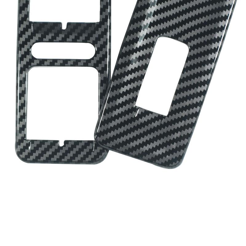 Car-styling din fibră de carbon textura geamului comutator de comandă panou ornament pentru VW Golf 6 MK6 2010 2011 2012