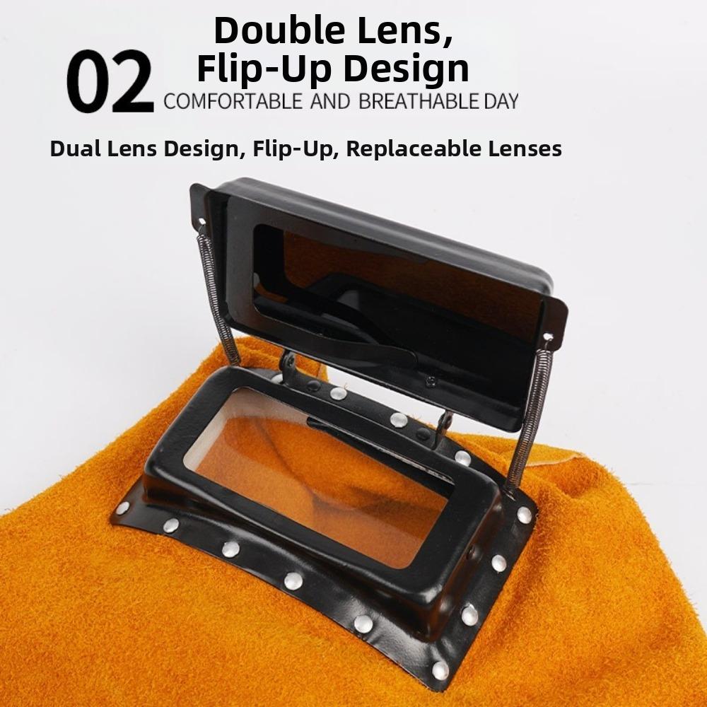 Leather Welding Helmet Mask Good Quality Welding Cap New Welding Helmet