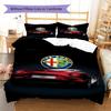 Alpha Romeo Pattern Bedding,Quilt Set Quilt Cover Pillowcase Home Birthday Gift (1 * duvet cover + 2 * pillowcase, without core)