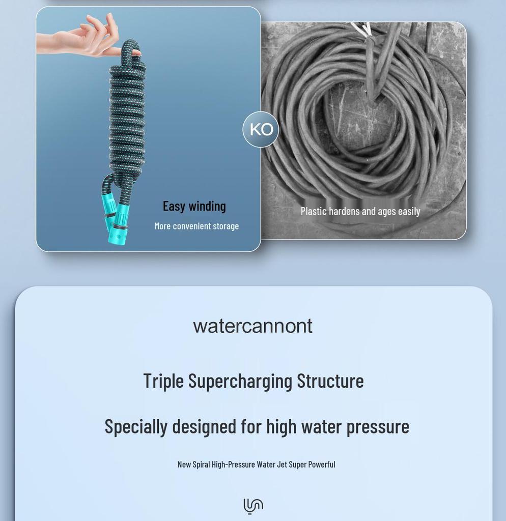 High-Pressure Water Gun: Garden Sprinkler & Floor Cleaner with Telescopic Hose