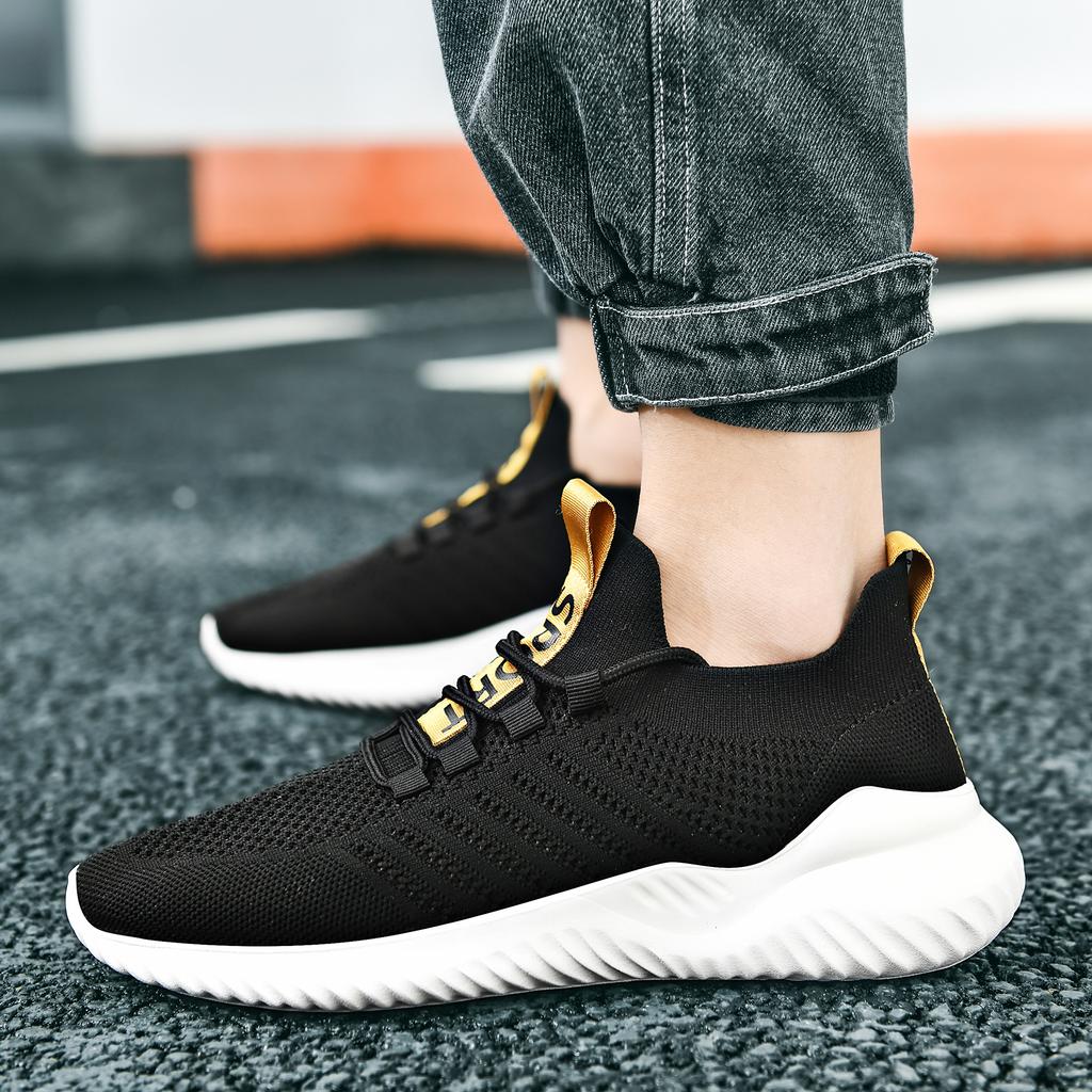 2022 Newest Men Casual Shoes Black White Shoes For Men Sneakers Lightweight Breathable Walking Tenis Masculino Zapatillas Hombre