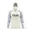 Mens Quick-Dry Fishing Hoodie With Integrated Face Cover UPF50 Sun Protection Lightweight Breathable Angling Shirt