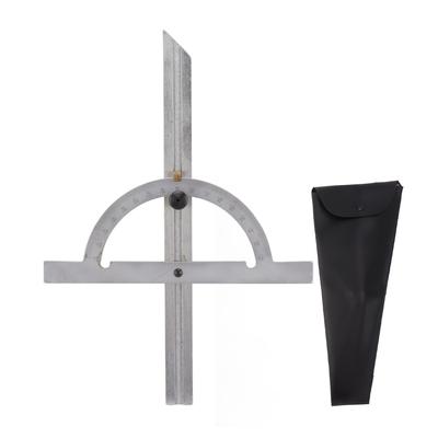Woodworking Protractor Carbon Steel High Accuracy Easy Read Portable Adjustable Angle Ruler 150 X