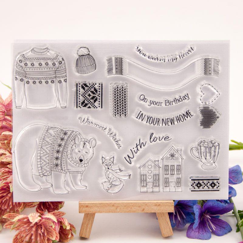 Buy Dress Up Silicone Clear Seal Stamp DIY Scrapbooking Embossing Photo ...