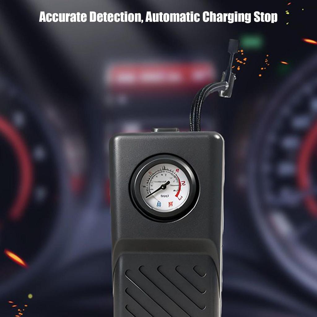 Air Pump For Car Tires Electric With Pressure Gauge Tire Inflator Portable Air Compressor For Motorcycle Electric Scooter Sedan