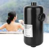 Scambiatore di Calore in Acciaio Inossidabile per Piscina Riscaldatore Termostato per Piscina Accessori per Attrezzatura