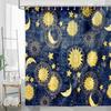 Tenda da Doccia Armonia Celeste: Abbraccia il Design della Notte Stellata, il Tessuto Morbido e le Atmosfere Mistiche per il Tuo Bagno Incantevole